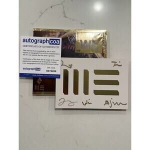 ARCADE FIRE SIGNED AUTOGRAPH WE CD ALBUM AUTO SIGNATURE COA ACOA #5